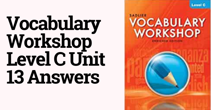 Unit 13 level c vocab answers