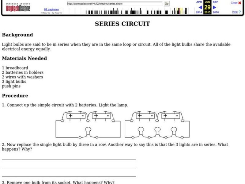 Series circuit worksheet #2 answer key