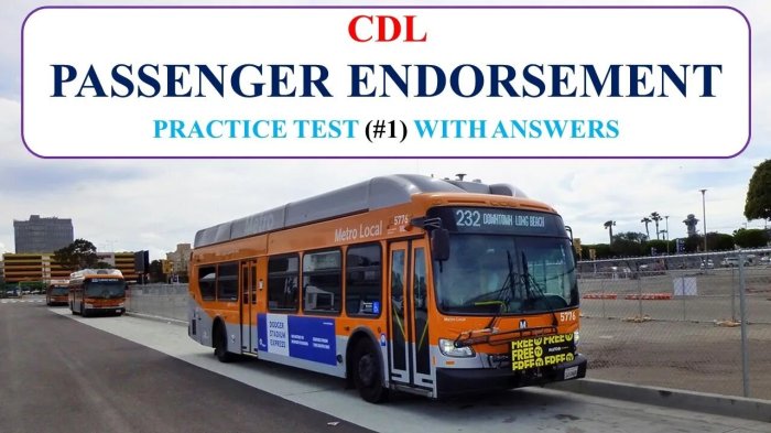 Cdl test questions printable passenger practice extra