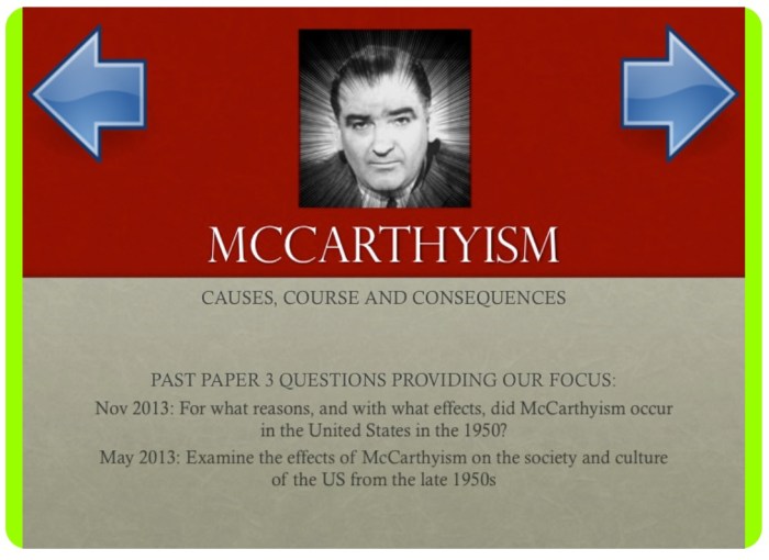 The red scare and mccarthyism webquest