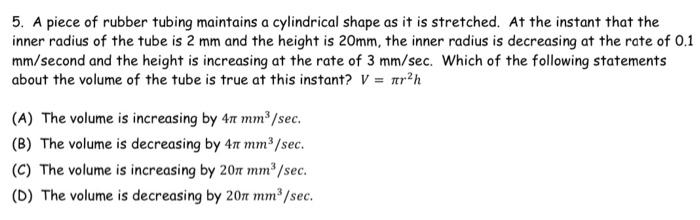 Maintains cylindrical tubing transcribed