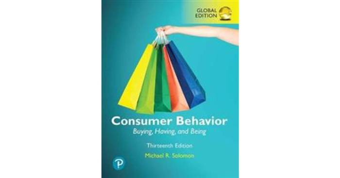 Consumer behavior buying having and being 13th edition pdf